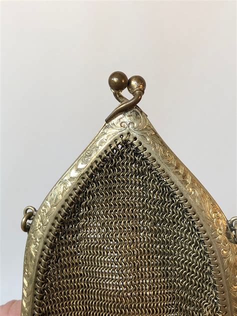 vintage 1920 steel woven box purse|Bags .